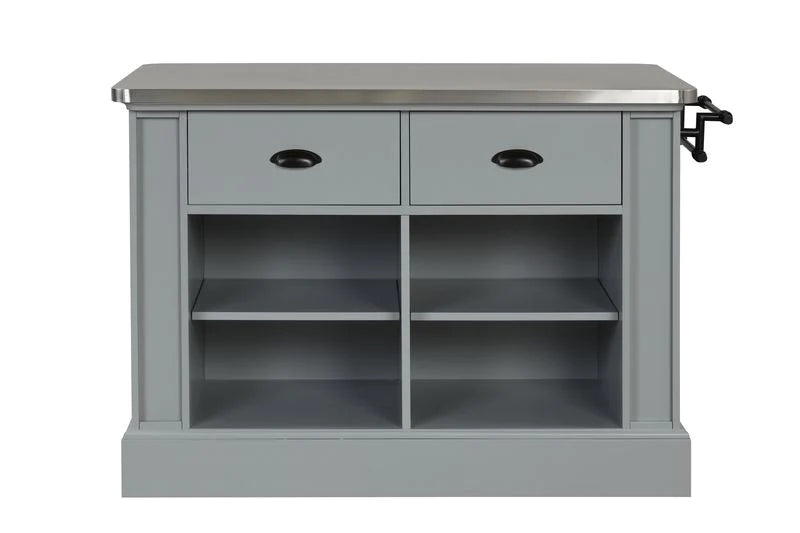 Urrur Gray Finish Kitchen Island Model AC00187 By ACME Furniture
