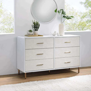Myles White, Champagne & Gold Finish Dresser Model AC00960 By ACME Furniture - Caviani-Furniture 
