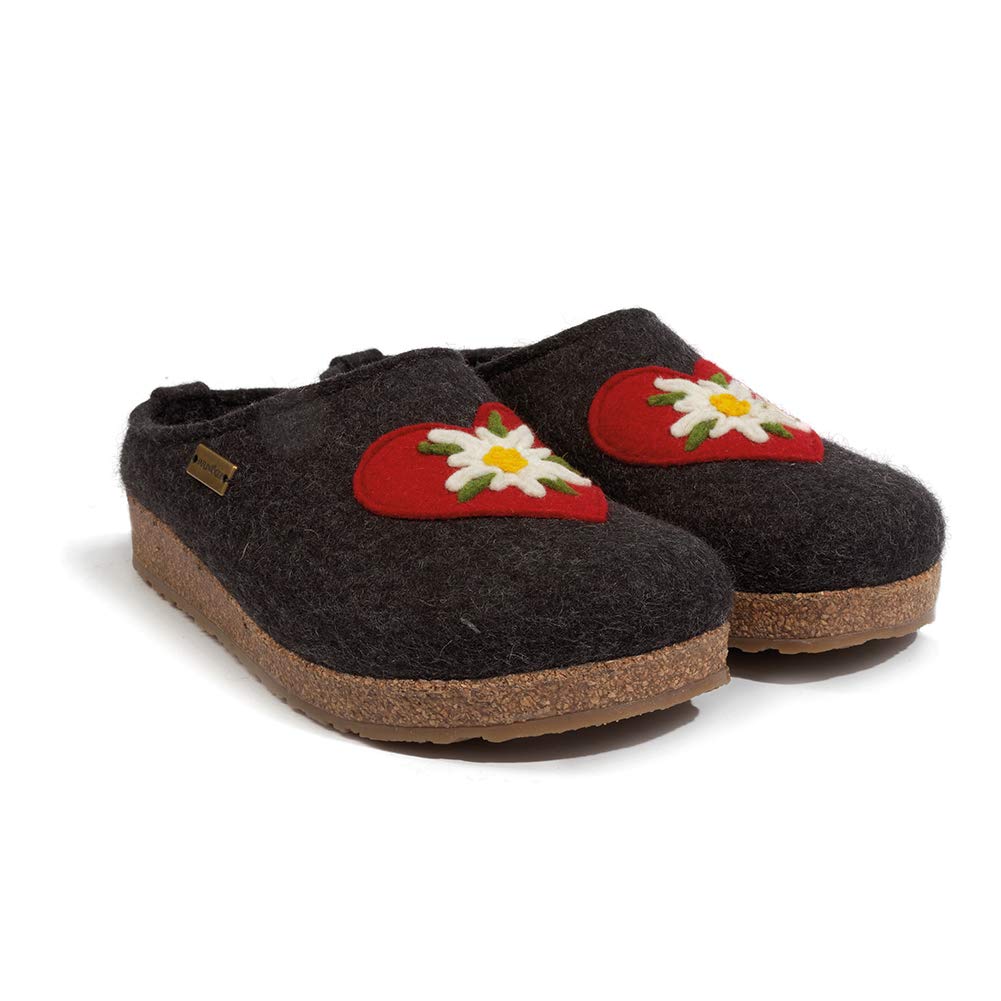 wool slip on clogs