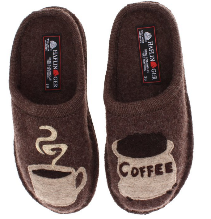 Haflinger Unisex Coffee Slipper – Kemel 