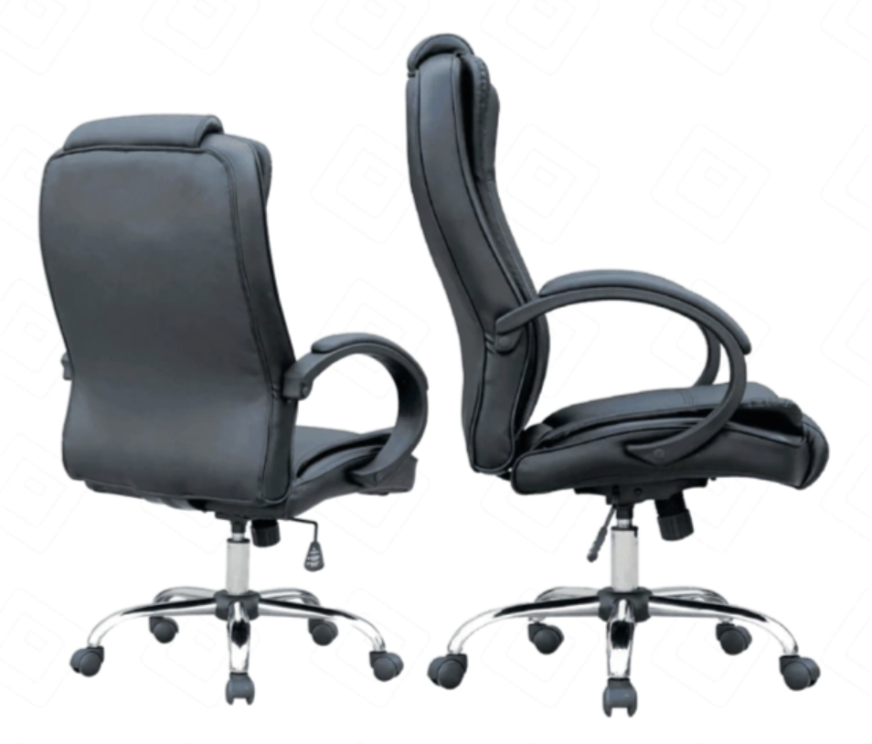 Cadeira Escritório Presidente Atlanta Duoffice Preta Comfort DU500A