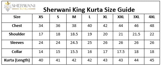 Kurta Sizing File Sherwani King