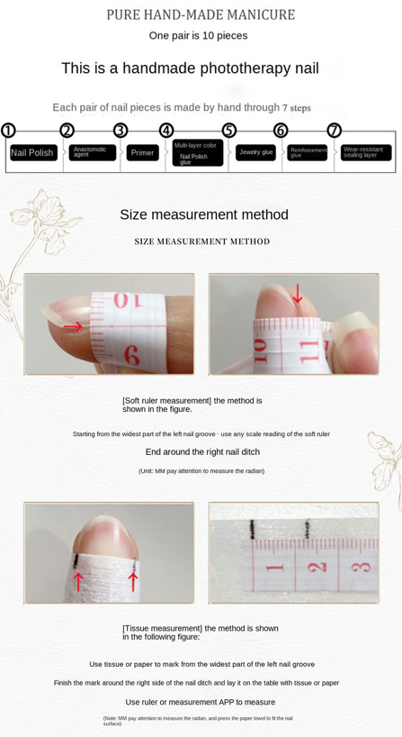 Fitting guide for press on artificial nails how to find your size
