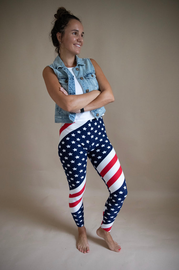 American Flag Leggings Celebrity Leggings 