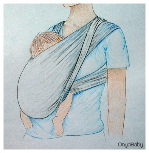 Choose a wrap, sling, soft-structured baby carrier that will support your baby.