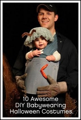 Father and child wearing home made Halloween Costume