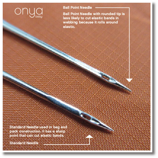 Type of needle used in Onya Baby manufacturing