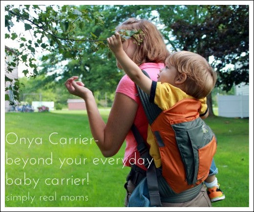Simple Real Mom with child in Onya Baby Carrier