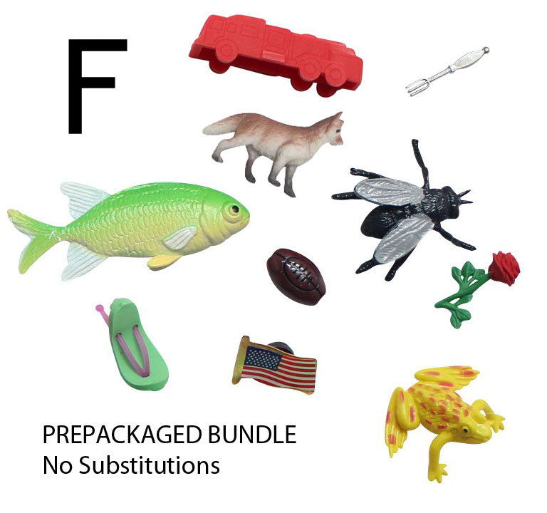 z ALPHABET OBJECTS BY LETTER F | Curious Minds Busy Bags