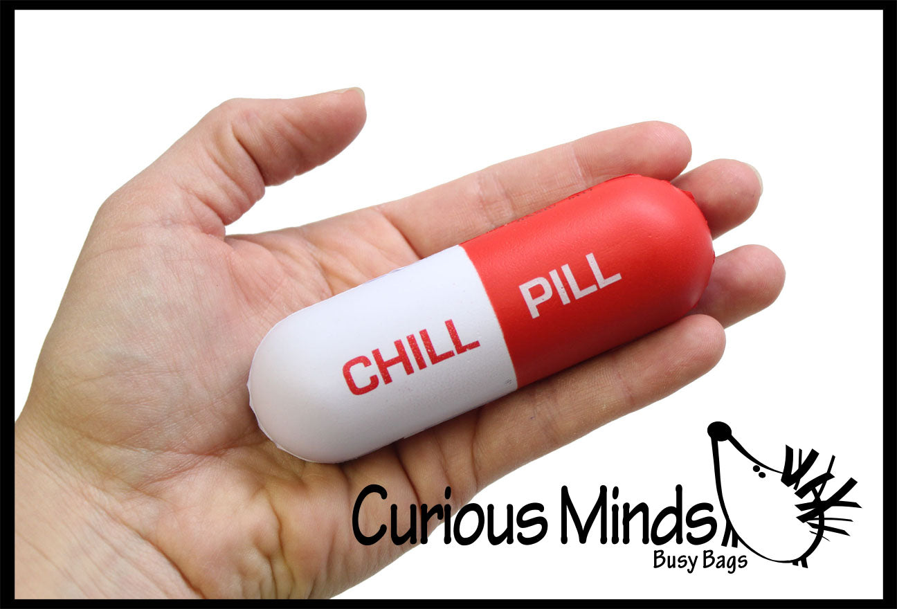 chill pill stress ball