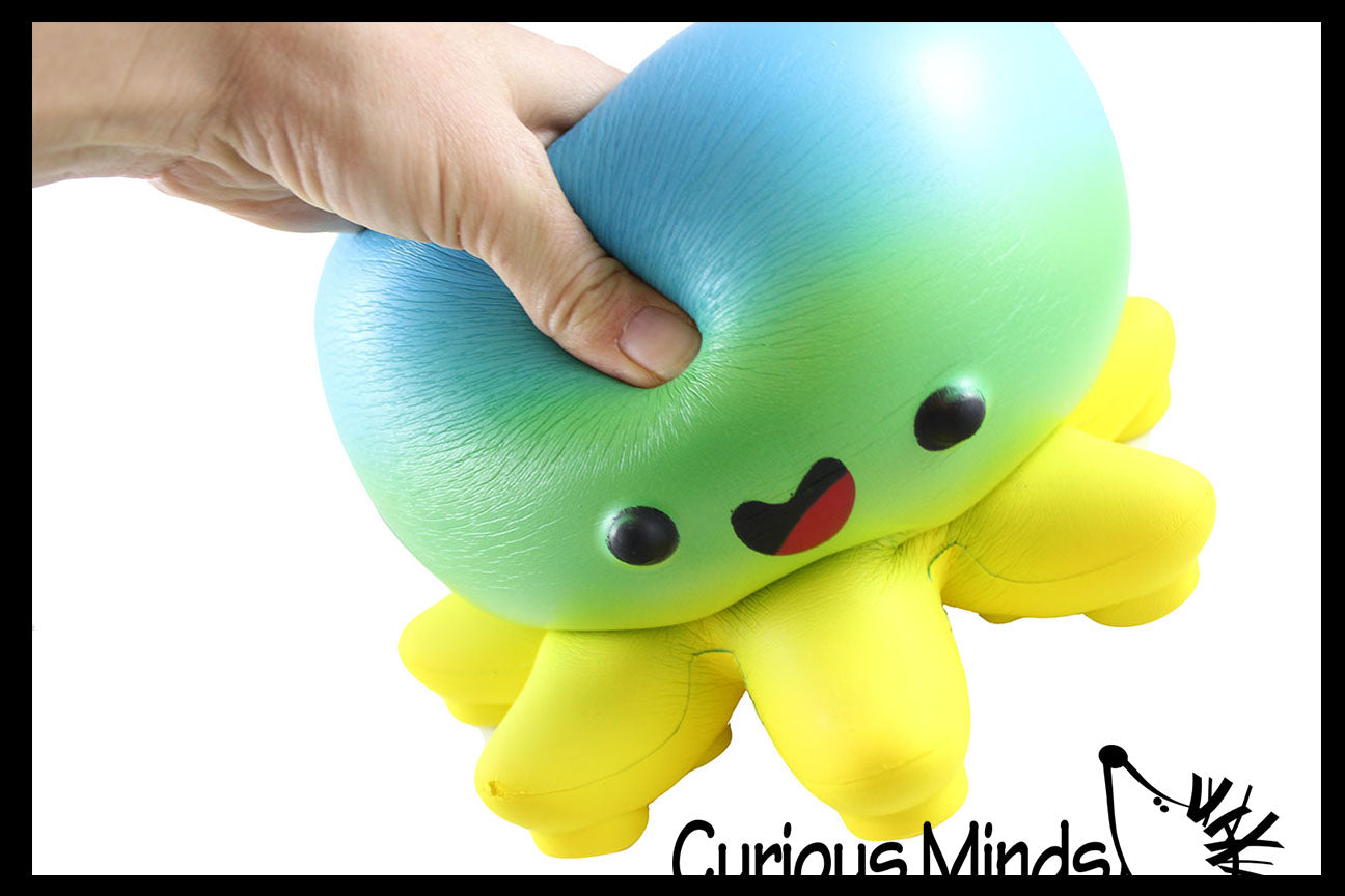 JUMBO Octopus Squishy Slow Rise Foam Scented Sensory, Stress, | Curious Minds Busy Bags