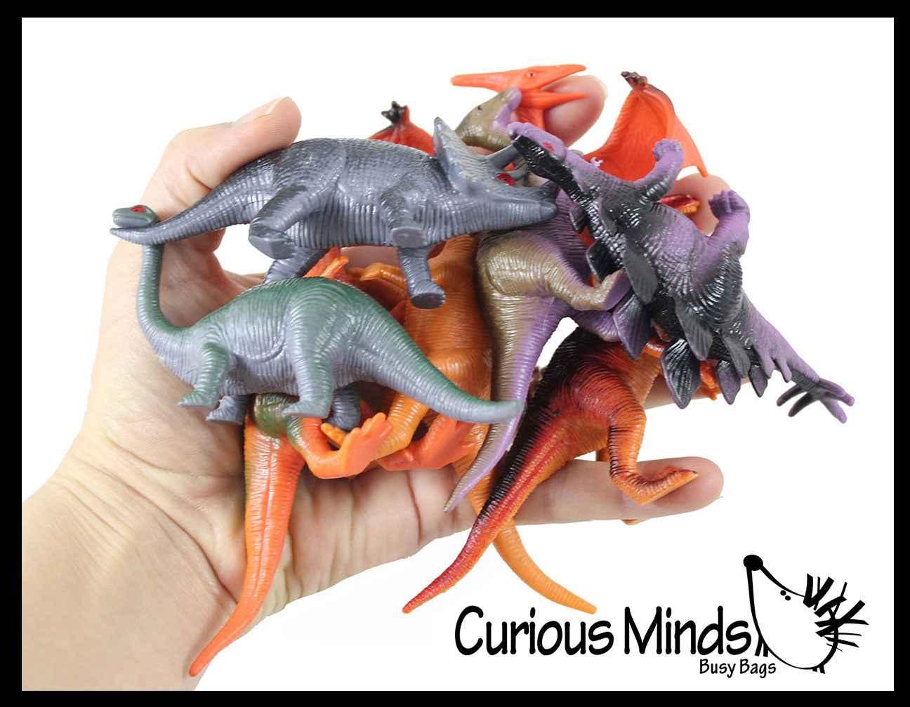 herwinnen Migratie Vertrappen Large 4" Dino Figurines - Mini Dinosaur Replica Figures Toys - Small N |  Curious Minds Busy Bags