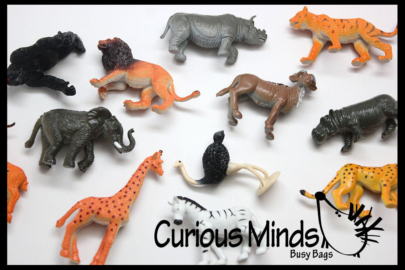 small safari animal figurines