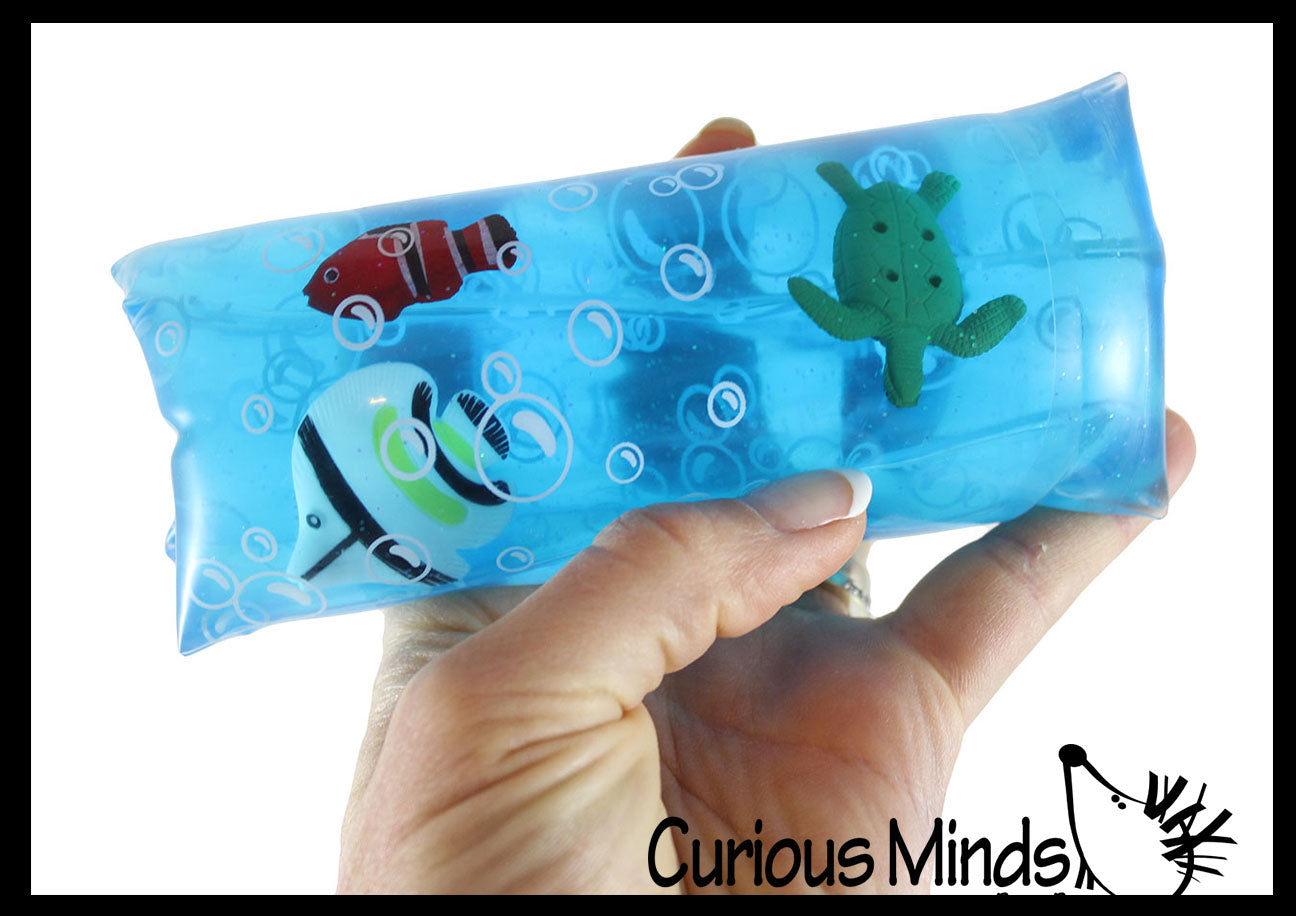 Jumbo Animal Water Filled Tube Snake Stress Toy Squishy Wigg | Curious Minds Busy Bags