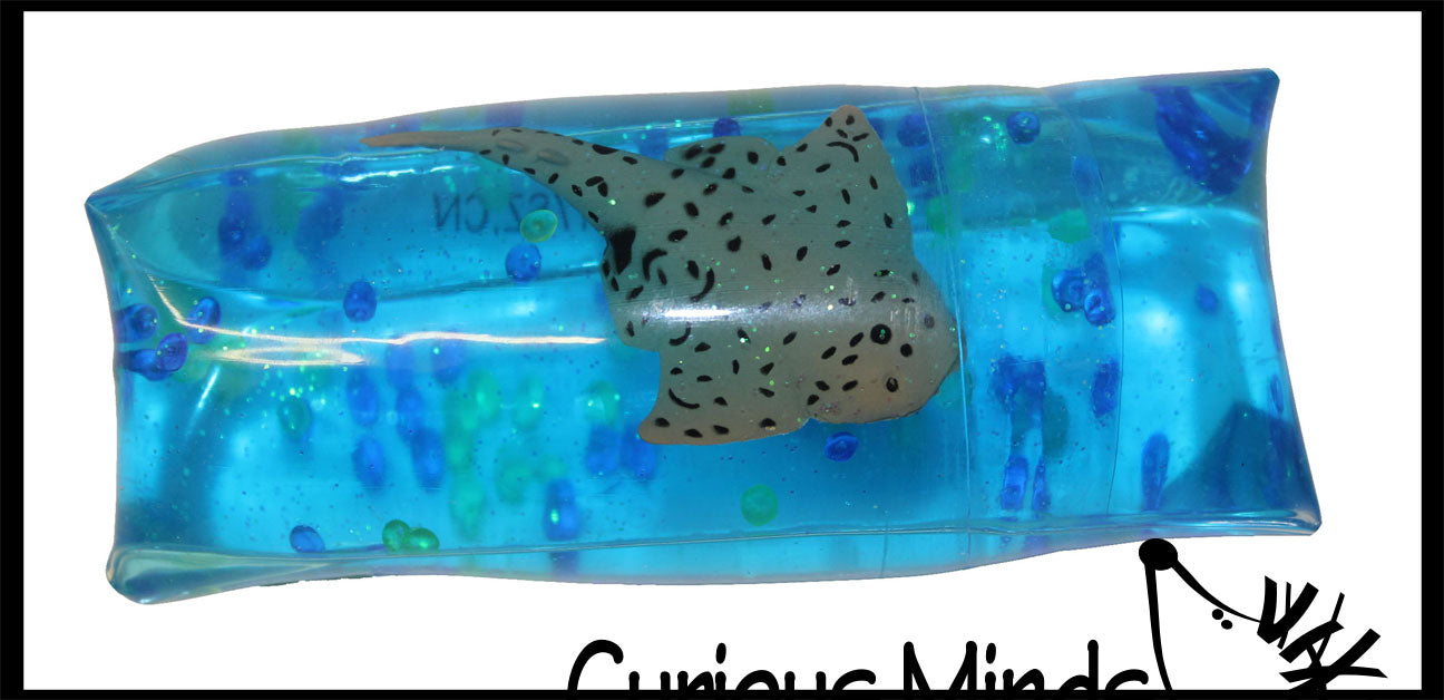 Jumbo Shark Water Filled Tube Snake Stress Toy - Squishy Wiggler Senso
