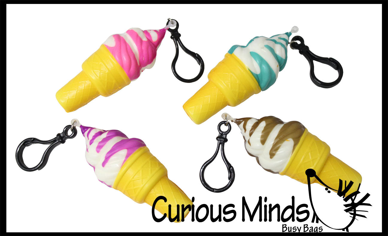 CLEARANCE - SALE - Small Colorful Squishy Rise Ice Cream wi | Curious Minds Busy Bags
