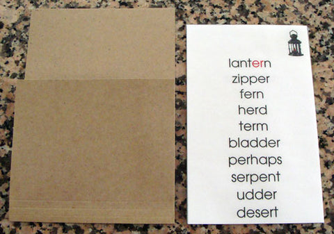 Check the size of the file against the cards and trim off the top piece - Montessori Print Shop