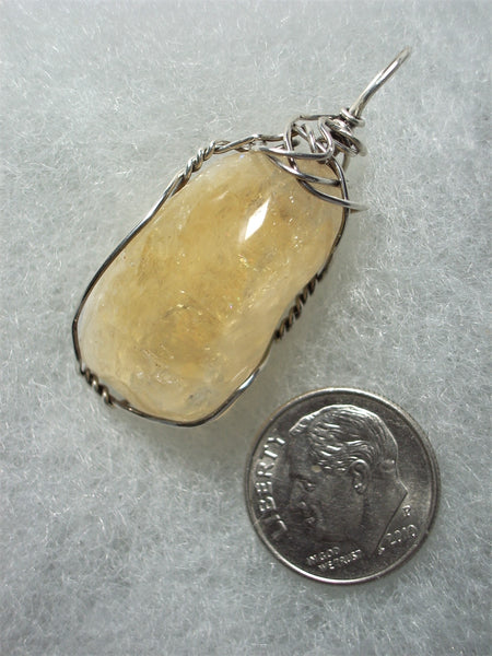 Citrine Pendant Wire Wrapped .925 Sterling Silver – Jemel