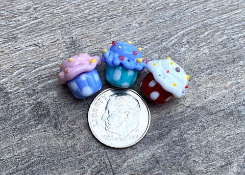 sterling cupcake charms 