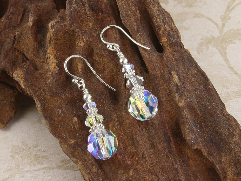 handmade crystal earrings