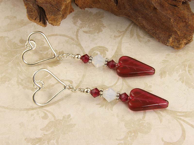 heart earrings