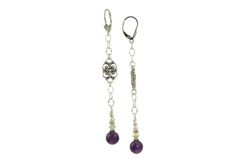 amethyst earrings