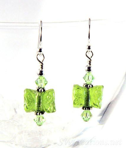 peridot handmade earrings