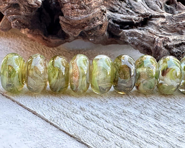 gaia frit lampwork beads