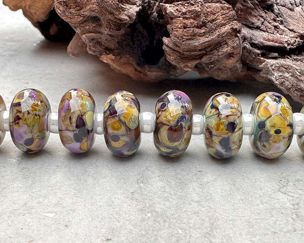 maltese falcon frit lampwork beads