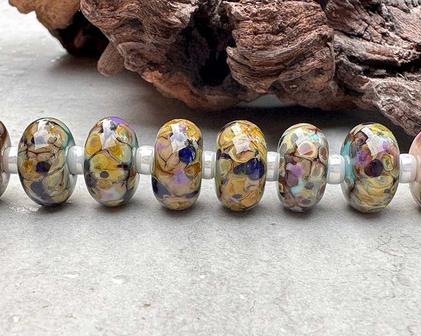 maltese falcon frit lampwork beads