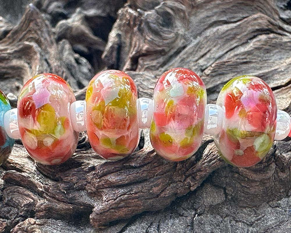 may blossom frit lampwork beads