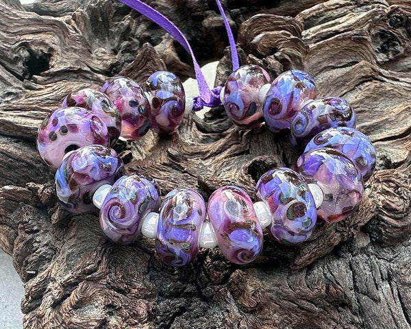 never give up frit lampwork beads