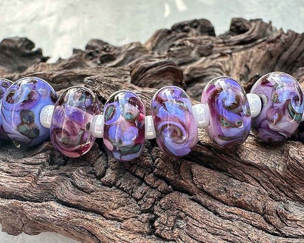 never give up frit lampwork beads
