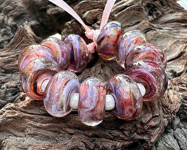 never give up frit lampwork beads