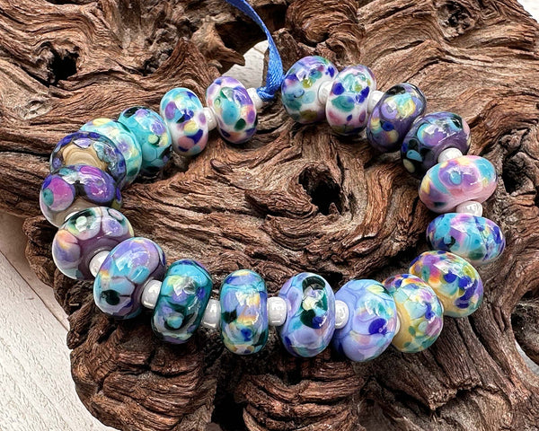 wanderlust frit lampwork beads