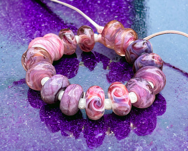 berry cobbler frit lampwork beasd