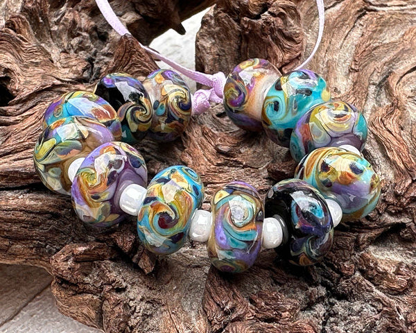 pandora's box frit lampwork beads