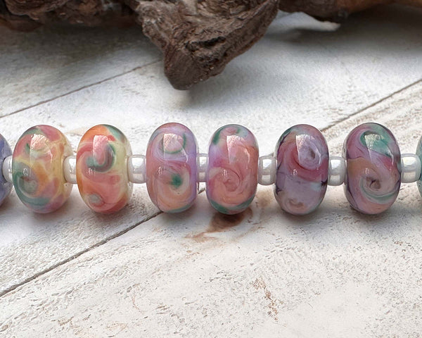 confette frit lampwork beads