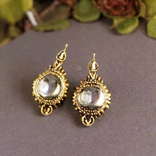 victorian earrings - generated by deep ai