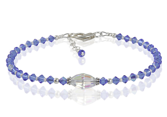 atlantis something blue wedding anklet