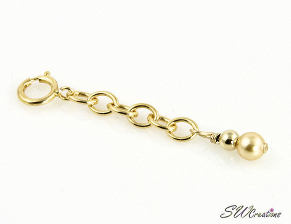 Custom Cats Eye Gold Bracelet Jewelry Extender – SWCreations