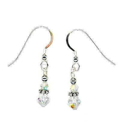 Handcrafted Crystal Bali Silver Earrings – SWCreations