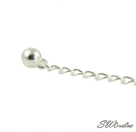 Boulete Ball Fancy Silver Jewelry Necklace Extender