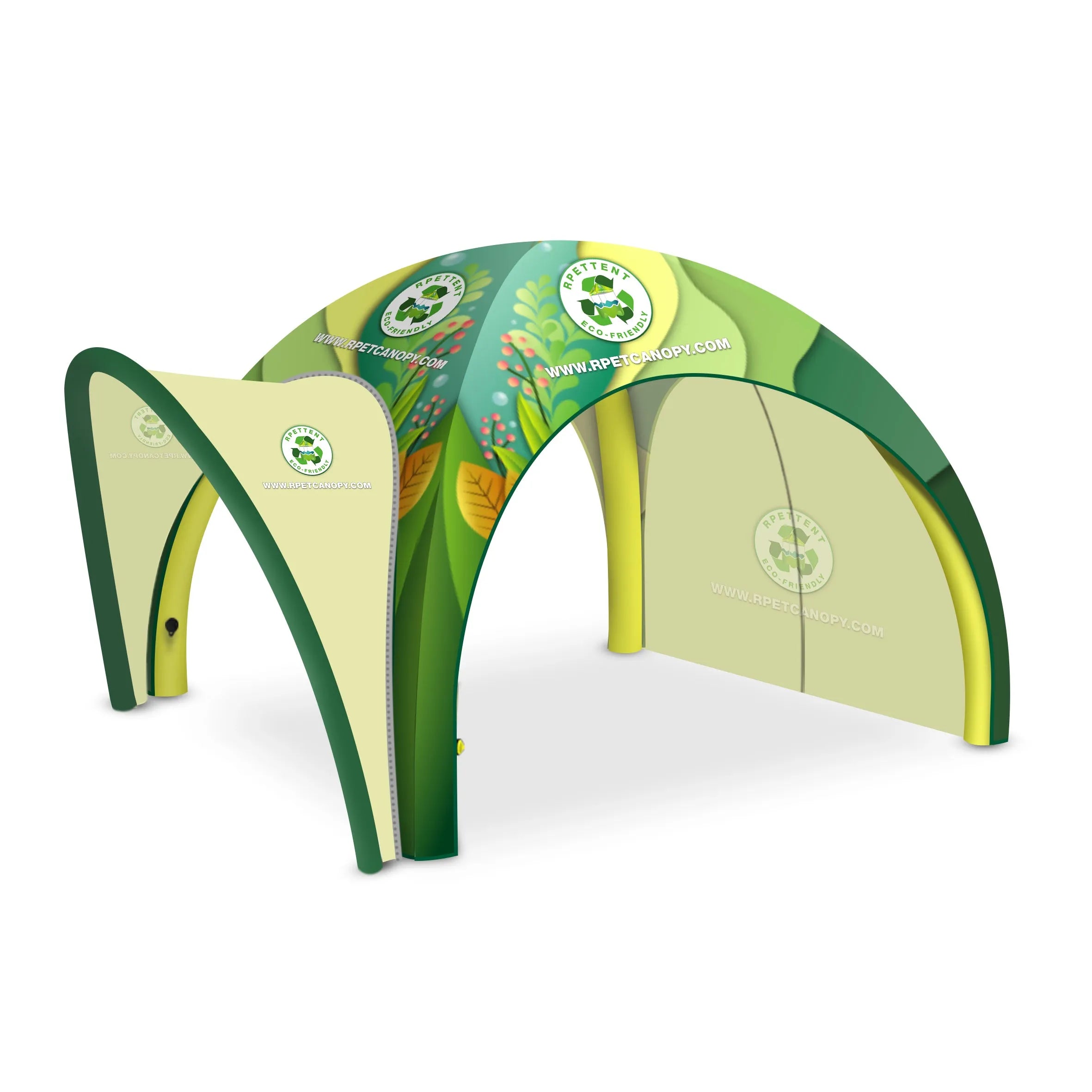 Inflatable Charm: 13'x13' RPET Custom Inflatable Tent