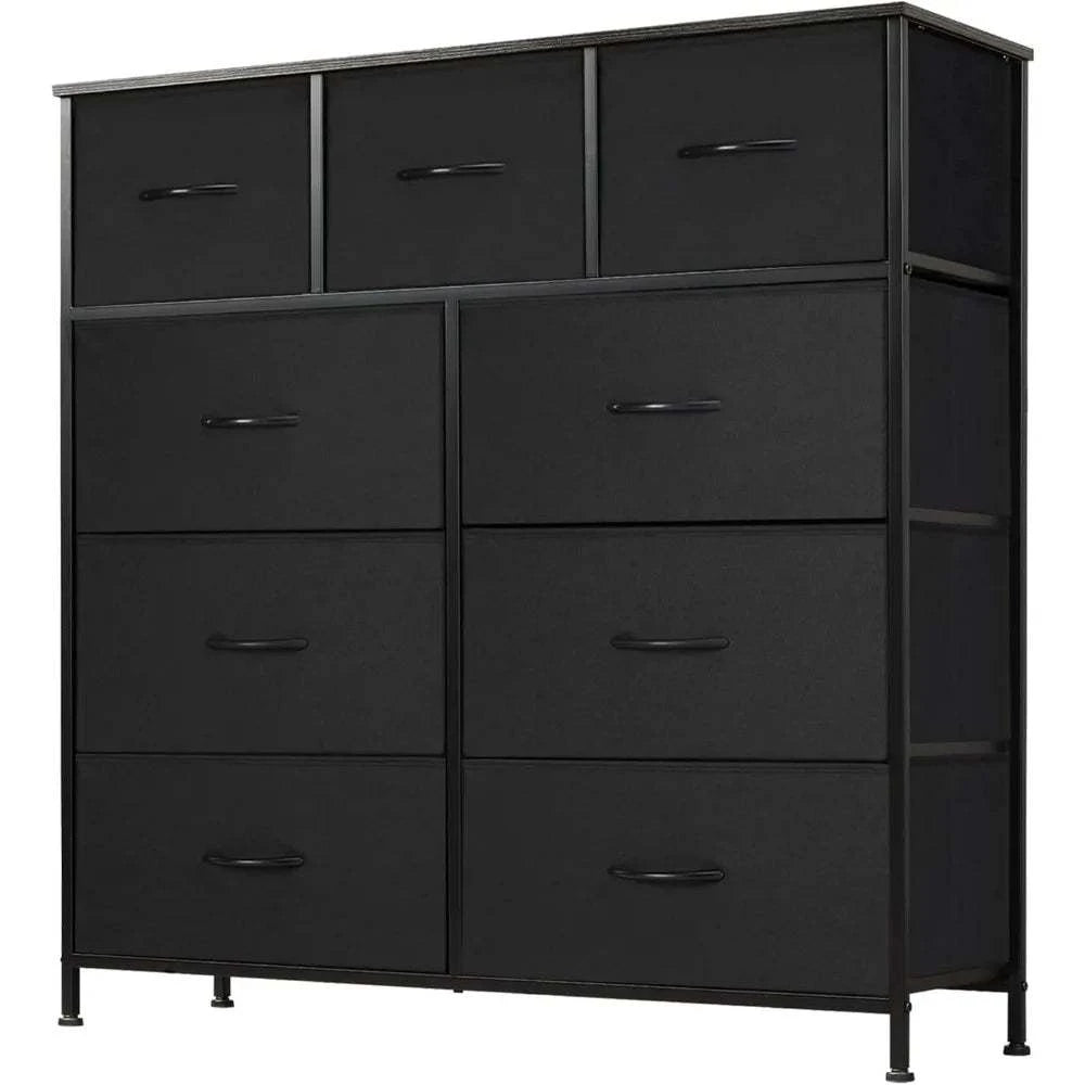 9-Drawer Fabric Dresser for Bedroom | Metal Frame & Wood Top Storage Tower ποΈ