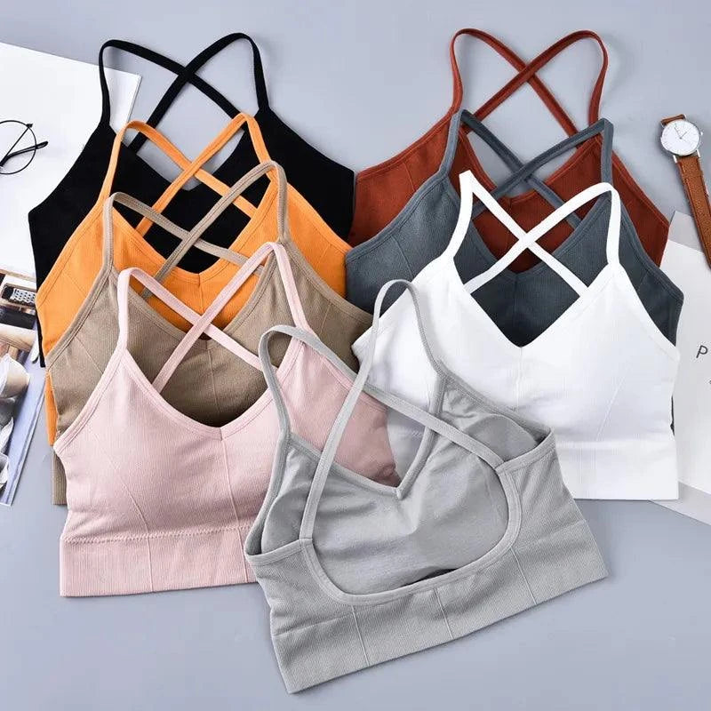 Cross Strap Sports Bra 💪🏃‍♀️ #FitnessStyle