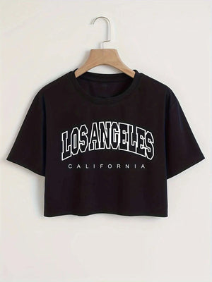 Casual Short Sleeve Los Angeles T-shirt - Shop All I Want
