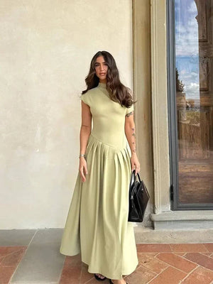 Chic Slim A-line Long Dress 🌟 - Shop All I Want