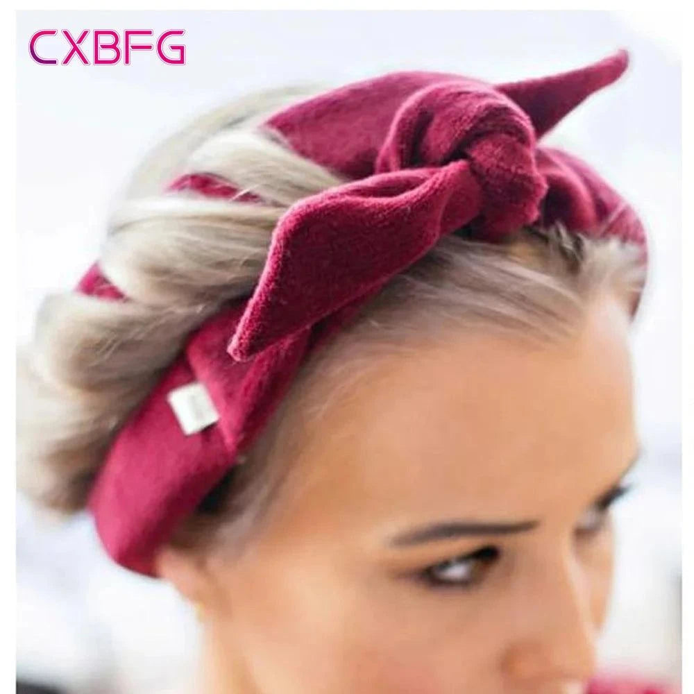 💁‍♀️ Heatless Curling Rod Headband – Soft, No-Heat Hair Rollers for Effortless Curls While Sleeping 🌙
