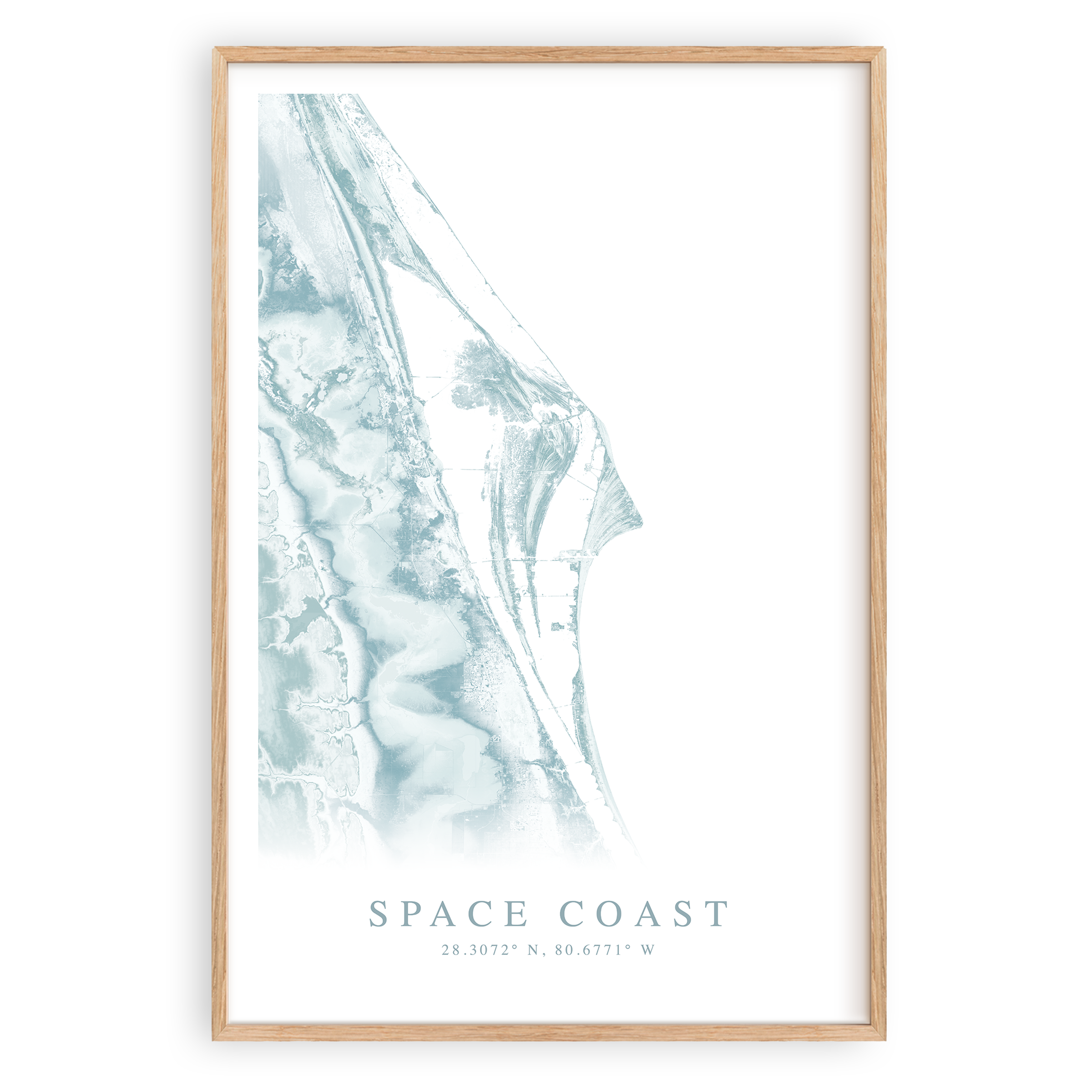 Space Coast Map Print